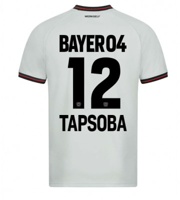 Bayer Leverkusen Edmond Tapsoba #12 Segunda Equipación 2023-24 Manga Corta